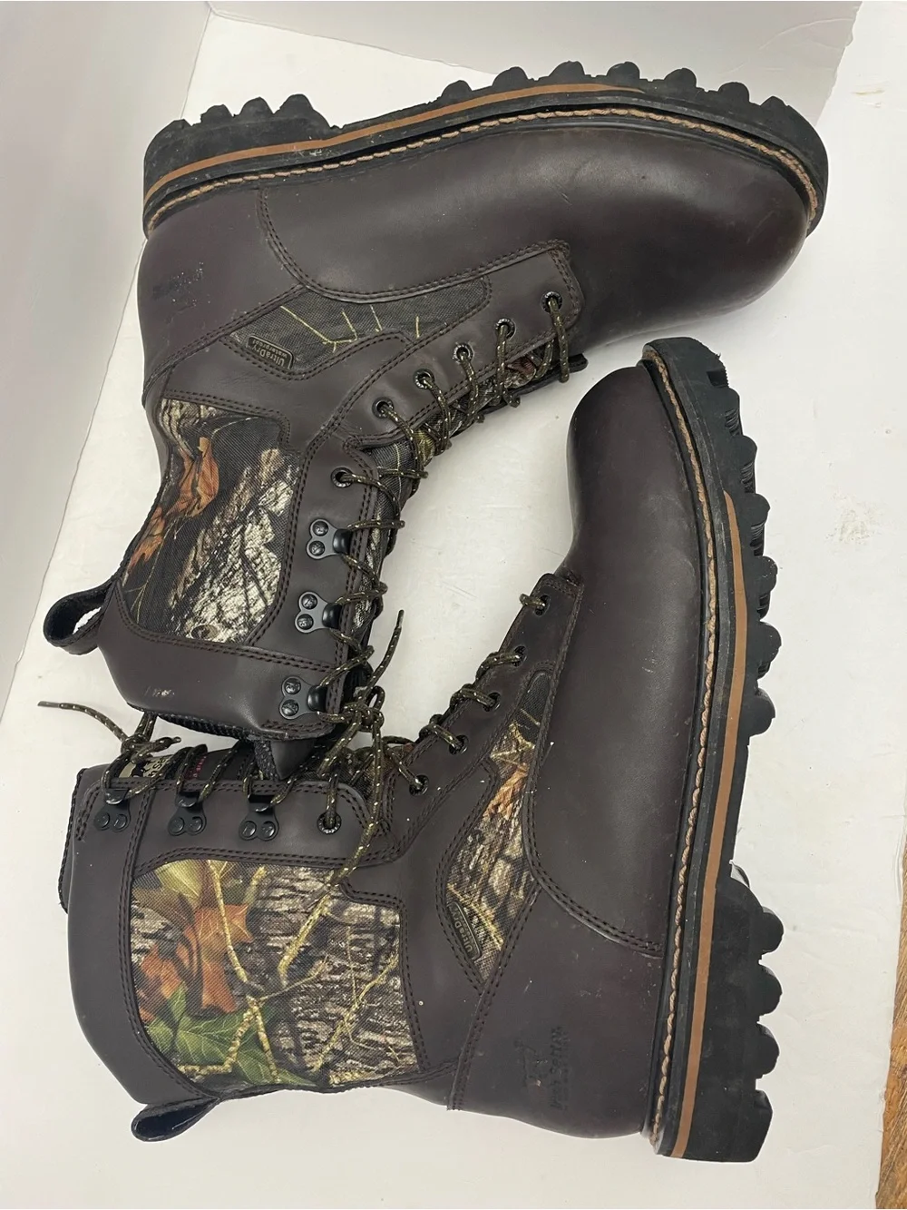 Irish Setter size 13 D Leather 1000 gram Thinsulate camo Hunting Boot-wtaerproof